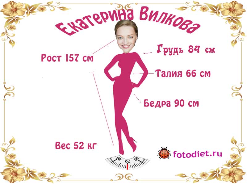 Екатерина Вилкова - рост, вес, диета